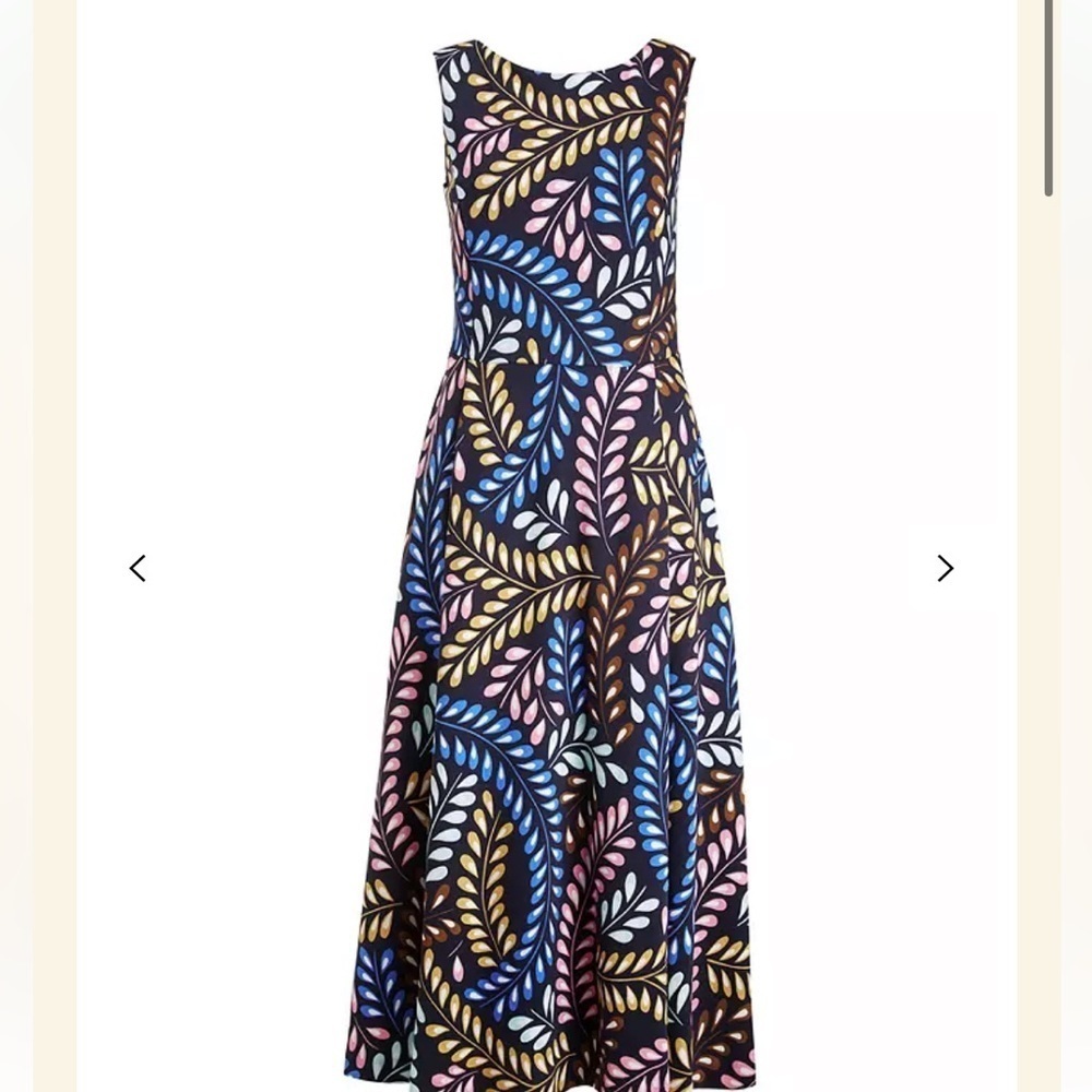 Boden Mary Sleeveless Print Midi Dress - Picture 6 of 14